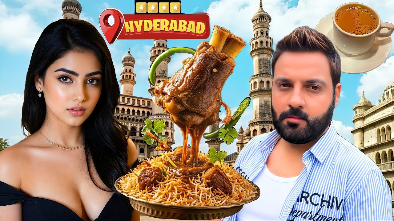 Hyderabad Street Food (Part-1) Hyderabadi Chicken Biryani at Bawarchi restaurant #hyderabadfood 