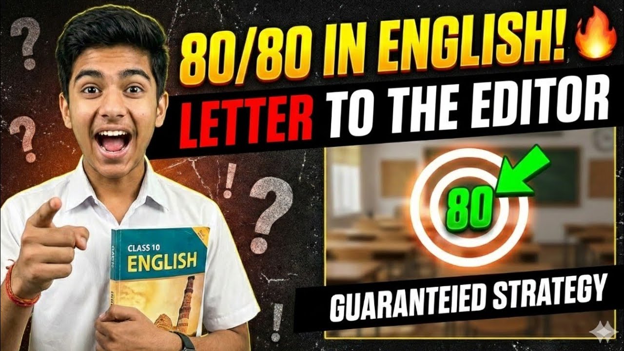 Letter to the Editor Class 10th English 