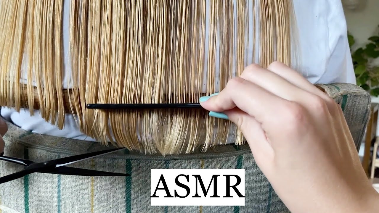 ASMR 2 HOUR COMPILATION with haircut & hair straightening sounds for sleep (no talking)