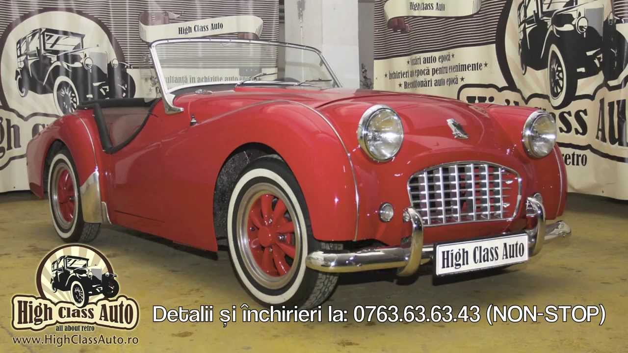 Inchirieri masini de epoca, inchirieri auto evenimente, ocazii speciale, filmari - Triumph TR3