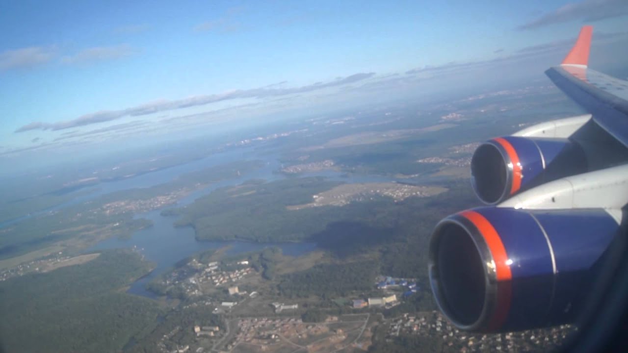 Взлёт самолёта Ил 96-300 RA-96010 Н. Карпеев с а/п Шереметьево