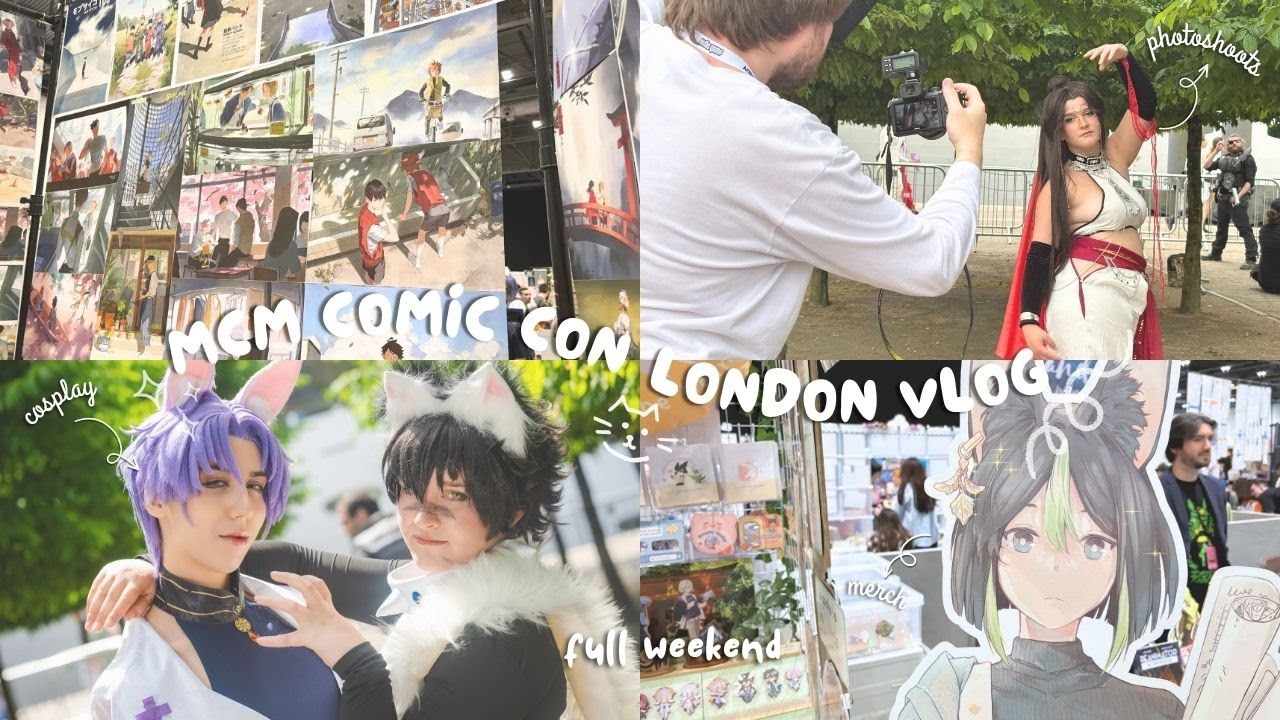 mcm comic con may 2025 🪽𓂃 ࣪˖ 𐀔 [weekend vlog] | kpop rpd, photoshoots, cosplay and more ༉