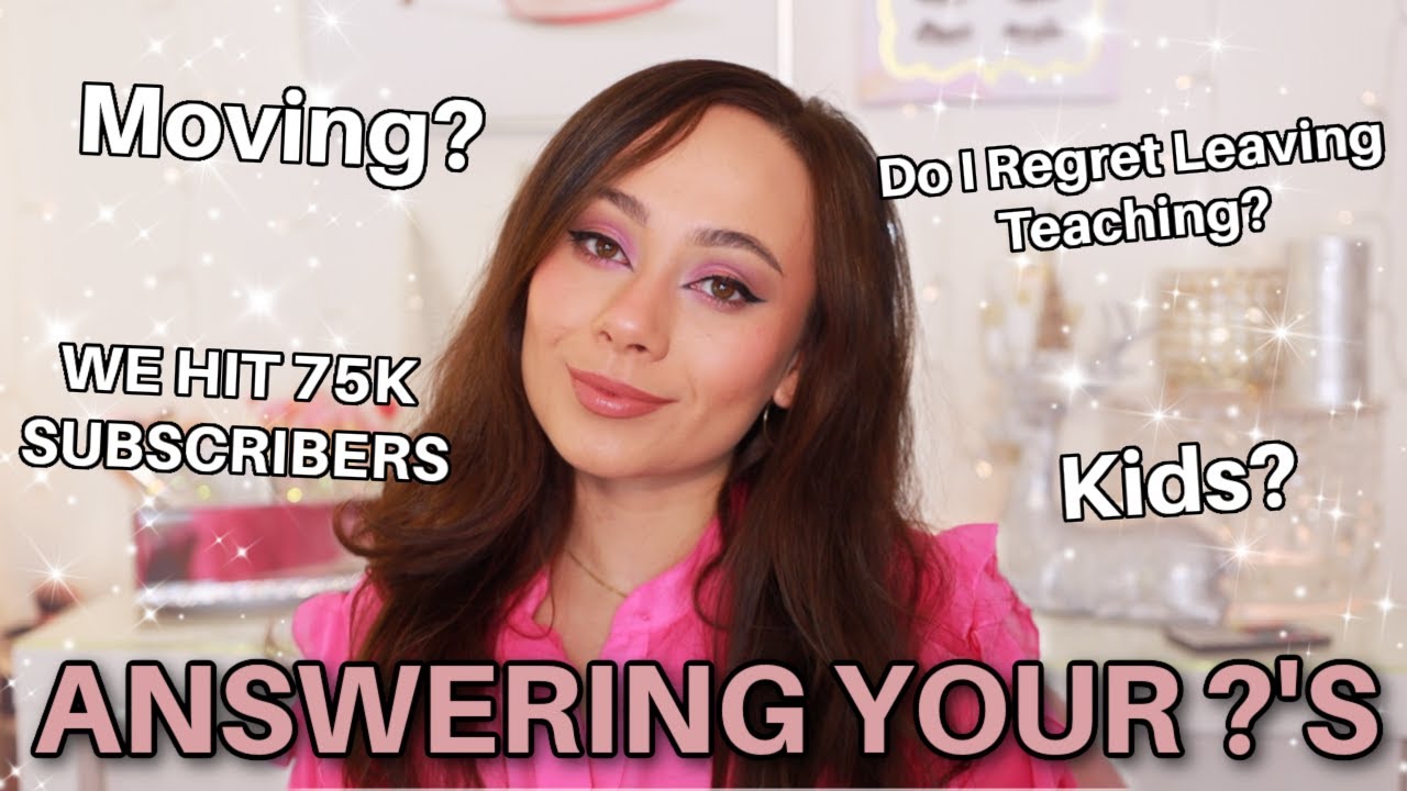 I HIT 75K!!!! Do I Regret Quitting My Job? Moving To Miami? Kids? Being a Bridal MUA // Q&A GRWM