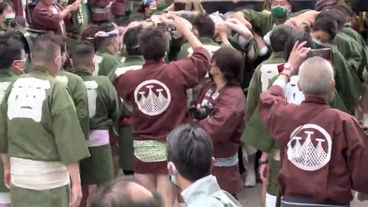 Asakusa Japan 浅草神社例大祭　(三社祭)宮出し。