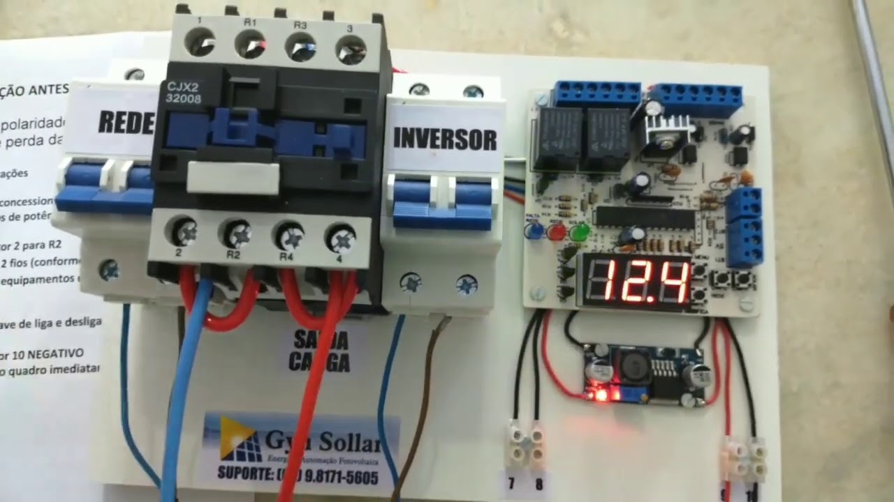 Instalação e Configuração Completa Sistema de Transferência Automática Solar Off Grid
