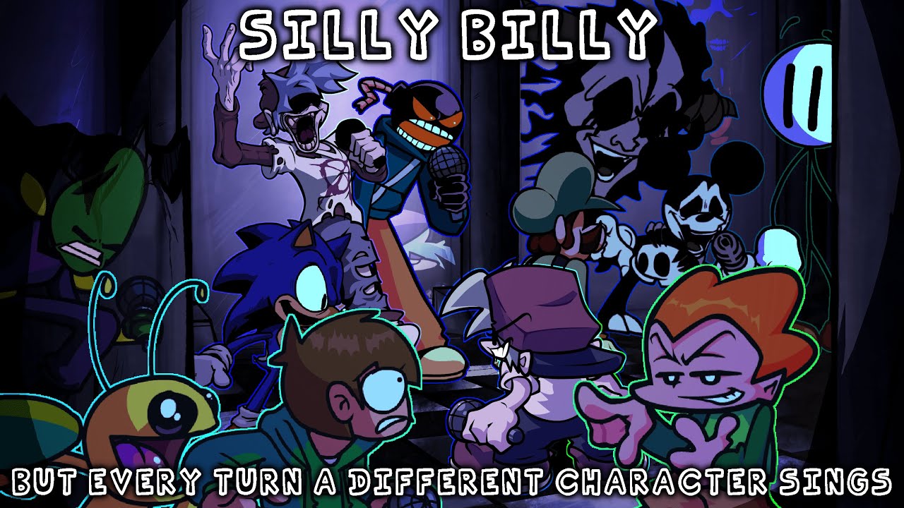 [FNF BETADCIU] Silly Billy but Every Turn a Different Character Sings