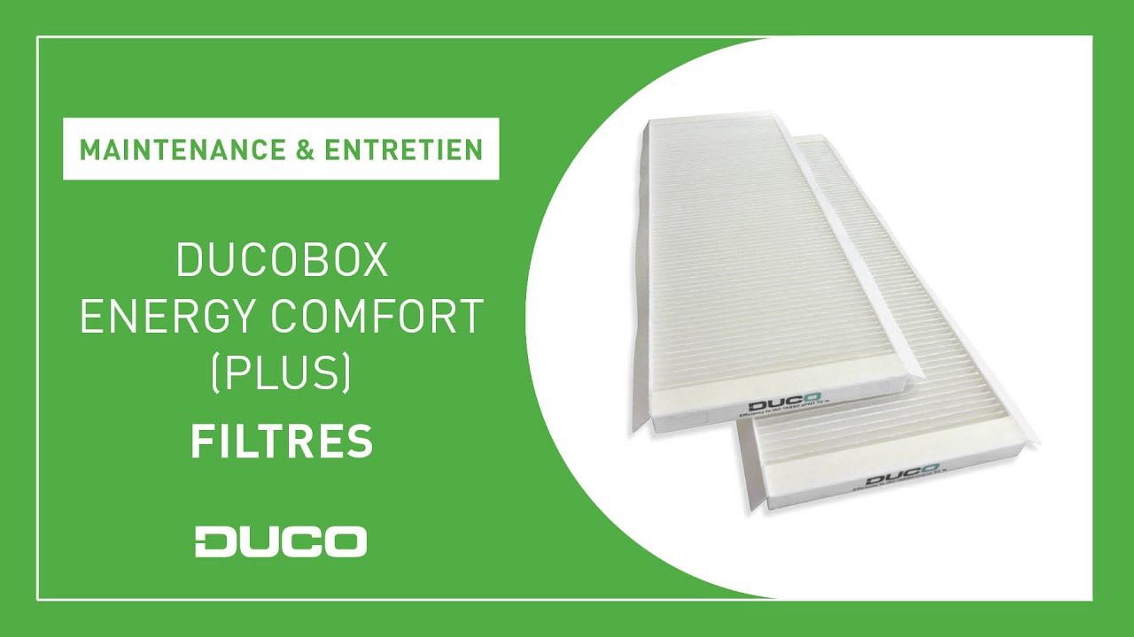 Maintenance & Entretien - DucoBox Energy Comfort (Plus) - Filtres