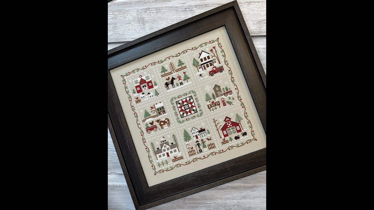 Happy Little Flosstube #2 - Christmas Progress and Winter Starts