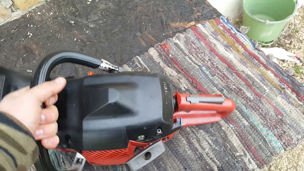 Test saw Jonsered 2150 with 346xp NE Cylinder kit 14100 rpm First Start