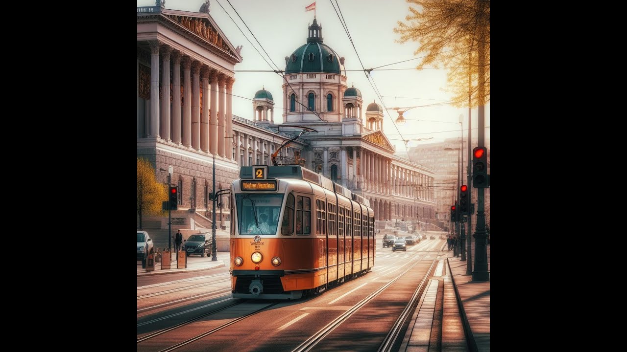 Wiener Linien Tram 2 from Friedrich-Engels-Platz to Dornbach on February 4, 2024