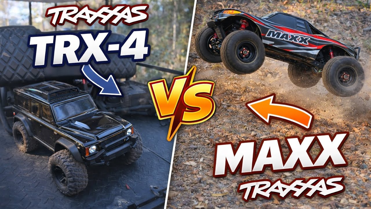 Traxxas TRX-4 против Traxxas Maxx | Экстремальные внедорожные приключения и гонки! #rc #remotecon...