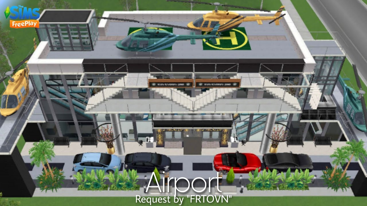 AIRPORT ✈️ | Subscribers Request | Floor Plan | House Tour | Sims Freeplay Indonesia