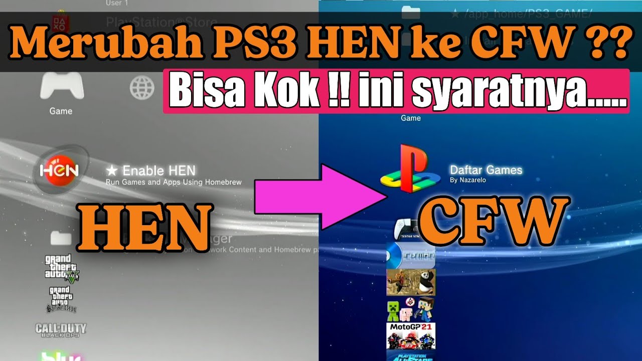 2022 Merubah PS3HEN ke CFW