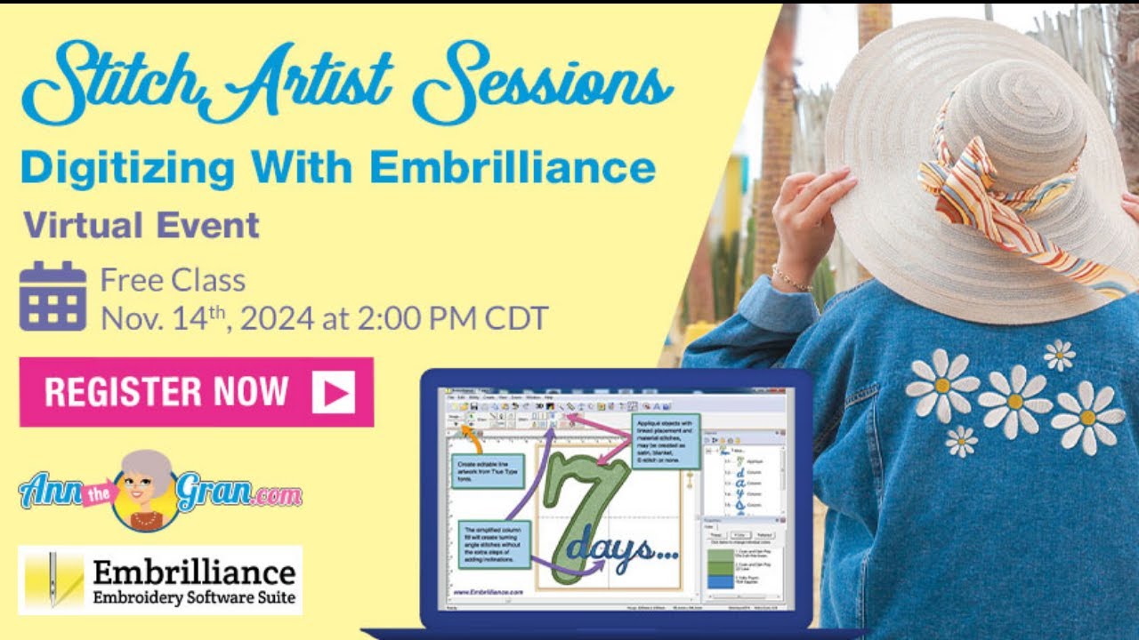 StitchArtist Sessions – Digitizing with Embrilliance