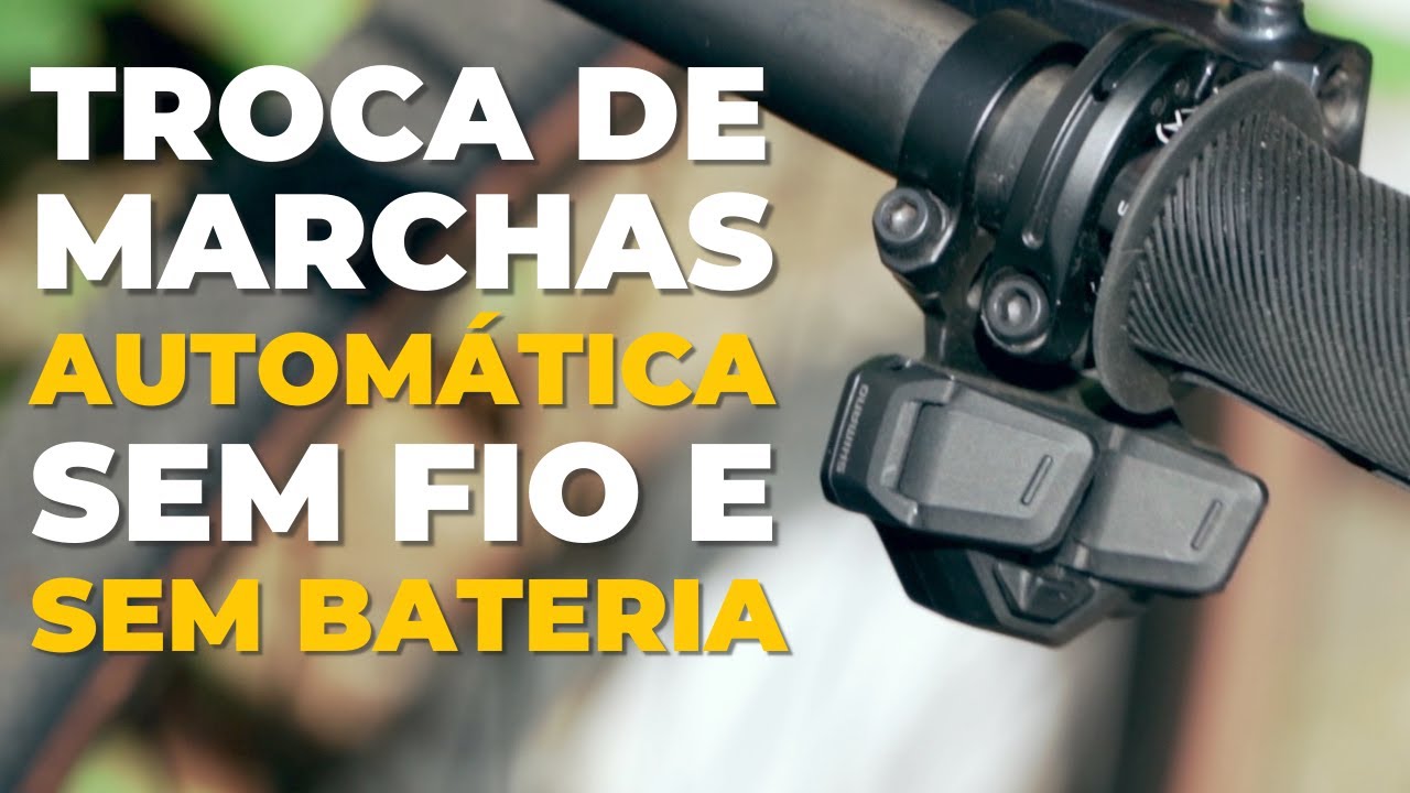 Troca automática de marchas, sem fio e sem bateria no câmbio. Shimano Cues QAuto. Pedaleria