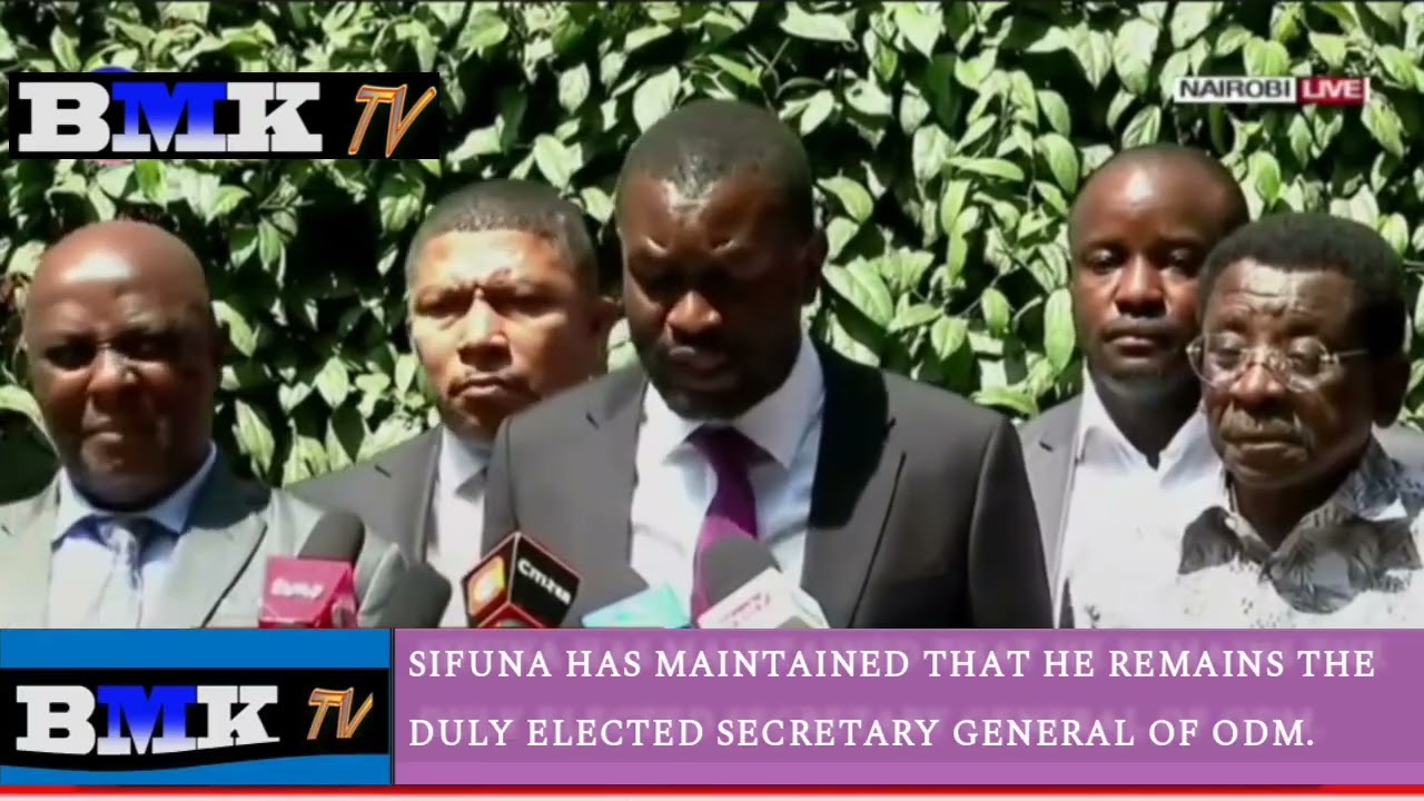SIFUNA HAS MAINTAINED THAT HE REMAINS THE DULY ELECTED SECRETARY GENERAL OF ODM