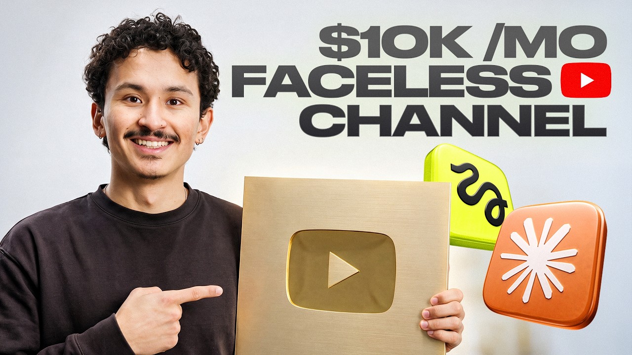 Как создать YouTube-канал без лица с доходом $10 000 в месяц с помощью Higgsfield AI + Claude Fab...