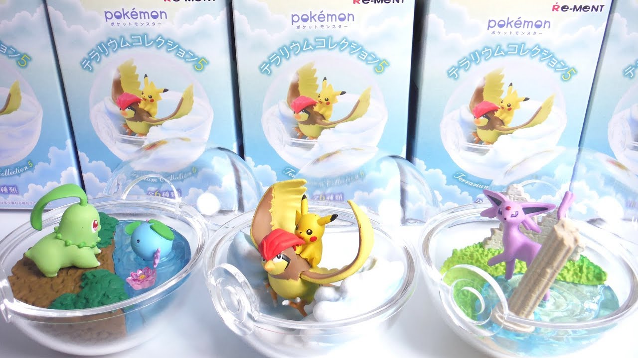 Pokemon Terrarium collection5 全６種 開封 ポケモン テラリウムコレクション５ Figure ポケットモンスター リーメント RE-MENT 食玩