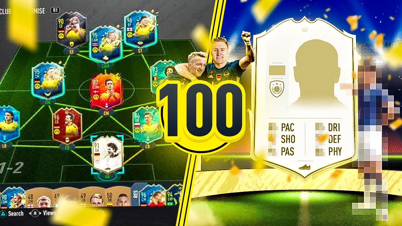 7 MILL+ of ICONS PACKED! REUS TO GLORY #100 (FIFA 20)