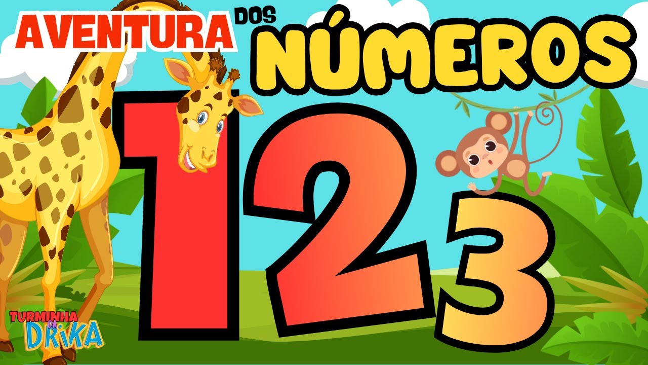 De 1 a 10 com os Animais da floresta! Vamos contar com a Drika e seus amigos! Para crian&ccedil;as!