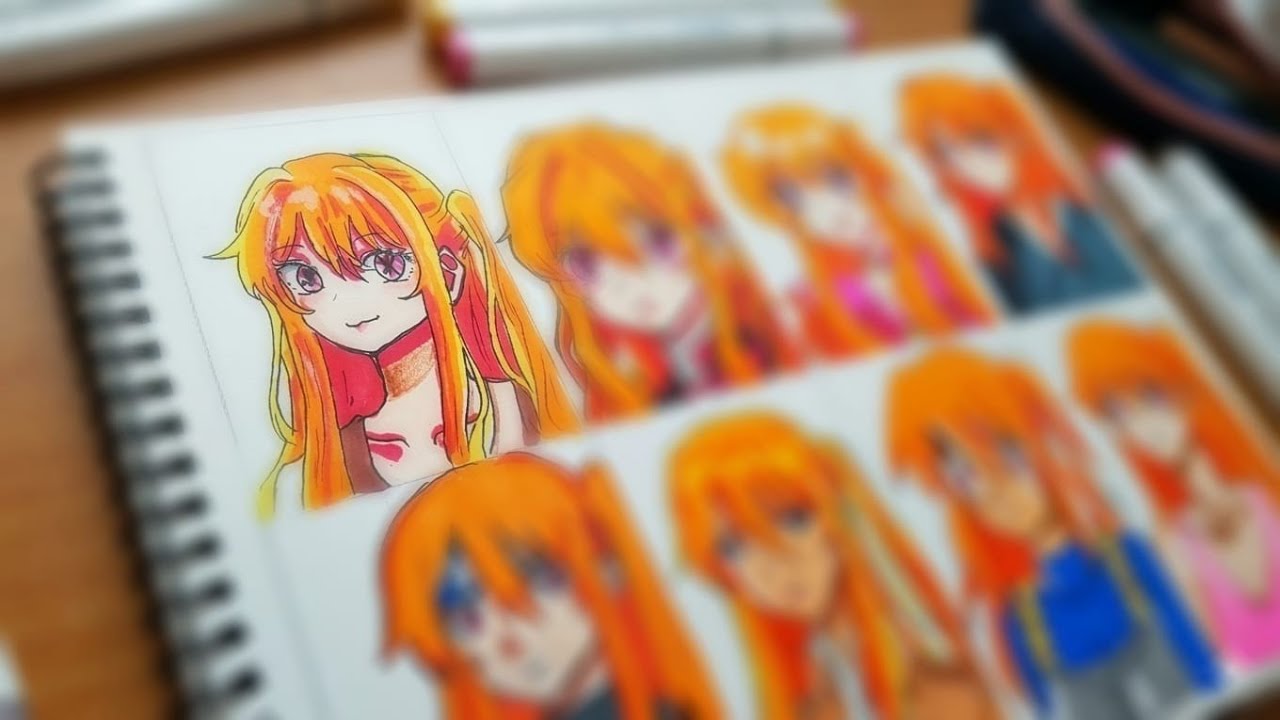 Draw Hoshino Ruby in several anime style #like #subscribe