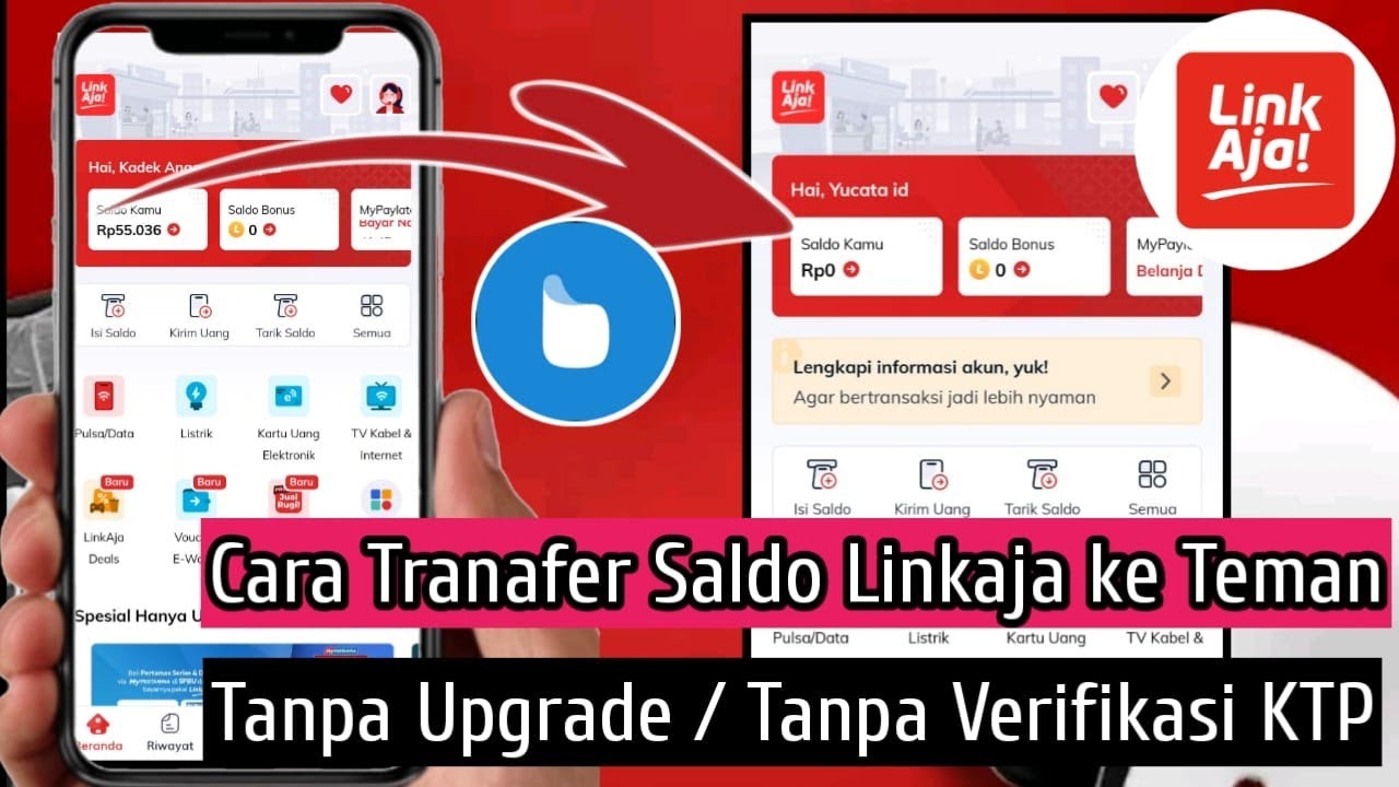 Cara Transfer Saldo LinkAja ke Teman Tanpa Upgrade / Tanpa Verifikasi KTP 2025