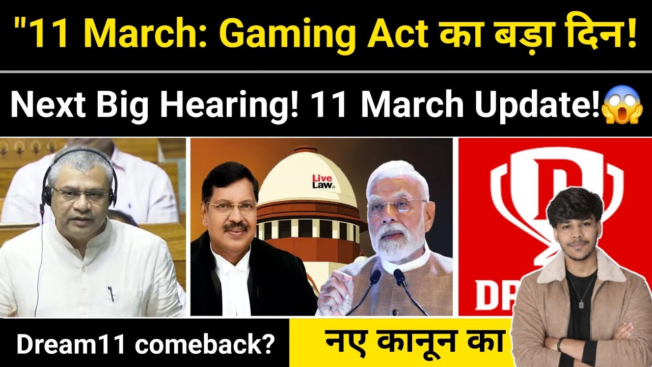 Online Gaming Act | PROGA | 11 March 2026 Supreme Court Hearing | Dream11 Update