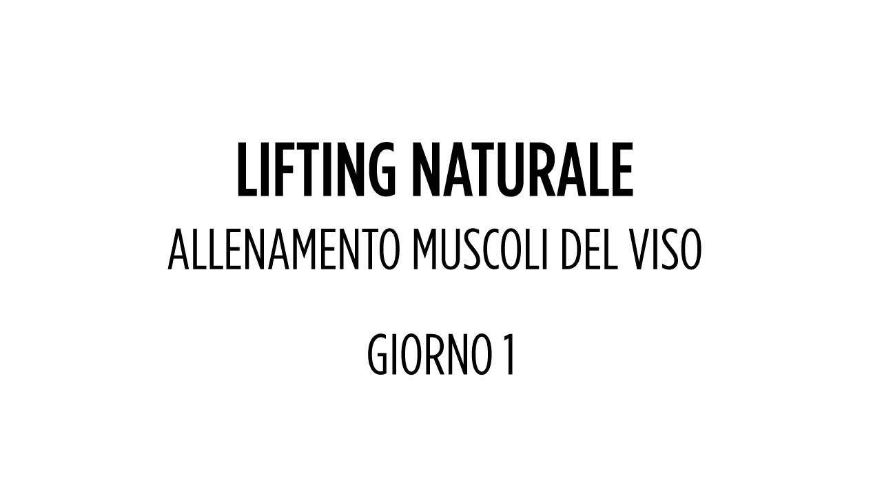 Allenamento muscoli del viso del 19/01/2026