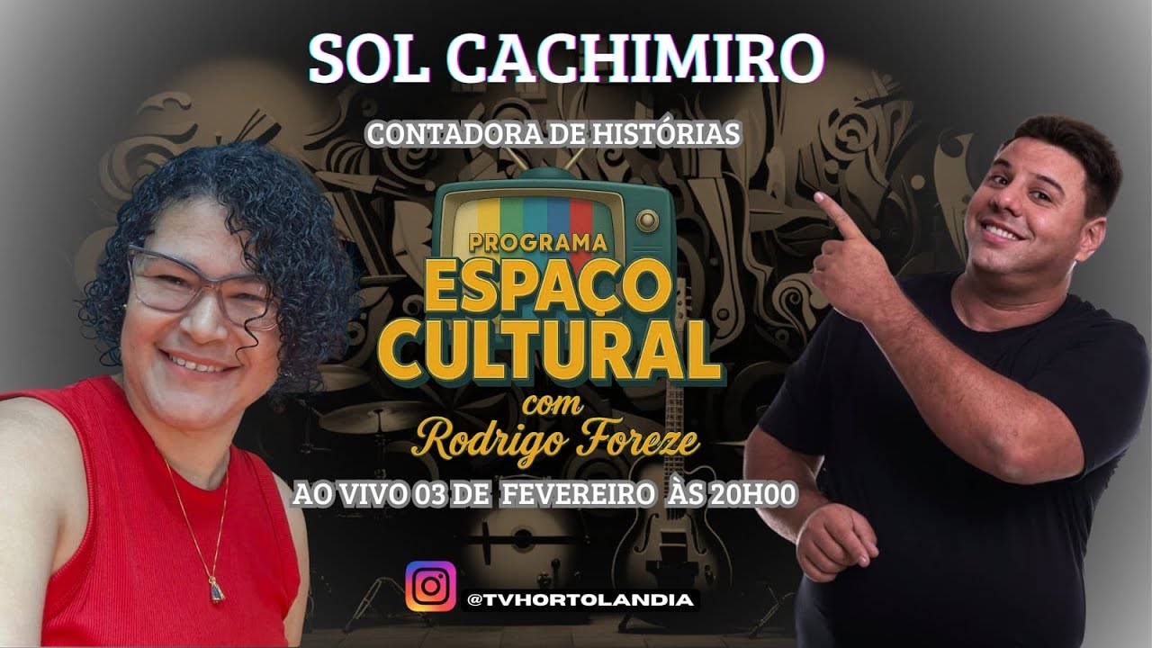 ESPAÇO CULTURAL recebe a contadora de histórias SOL CACHIMIRO