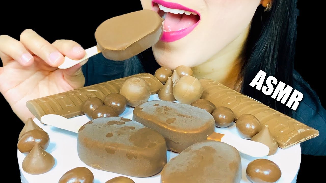 ASMR CHOCOLATE AND ICE CREAM 누텔라 크레이프 롤 | LaniEats ASMR