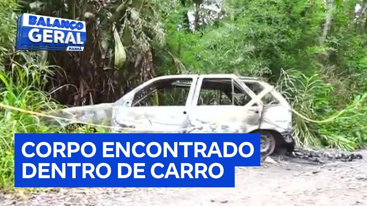 Corpo é encontrado em carro carbonizado na Grande São Paulo