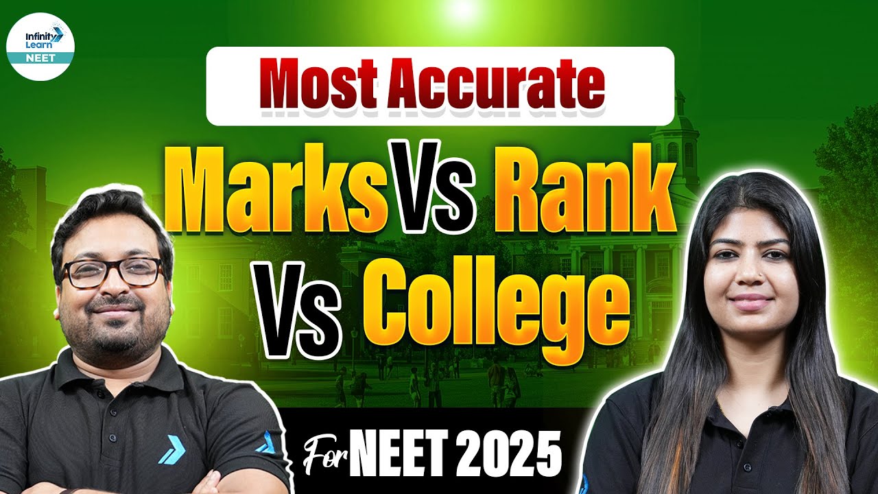 NEET 2025 Cutoff: Most Accurate Marks vs Rank vs College for NEET 2025 | Beena Maam & Mritunjaya Sir