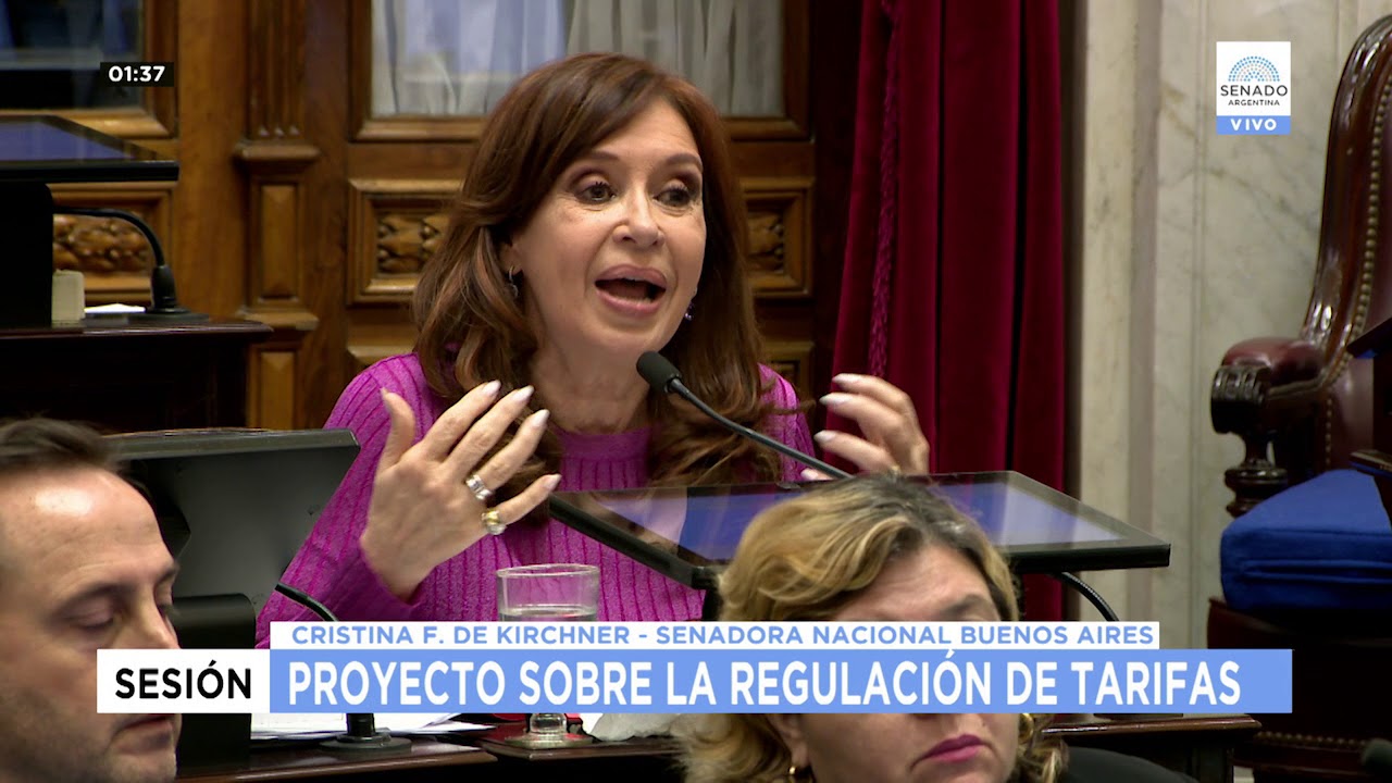 SENADORA CRISTINA FERNANDEZ DE KIRCHNER BUENOS AIRES SESIÓN 30-05-18  - TARIFAS