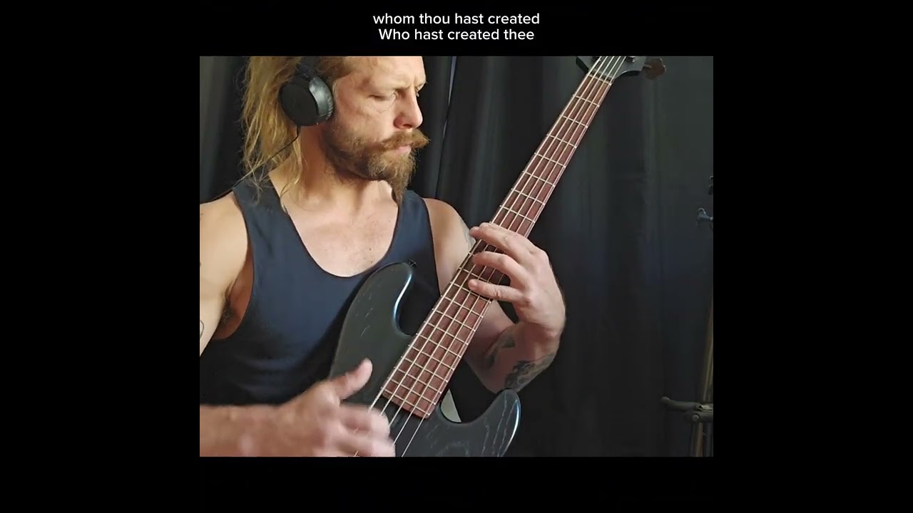 @nile  - Kafir! bass cover and lyric video 