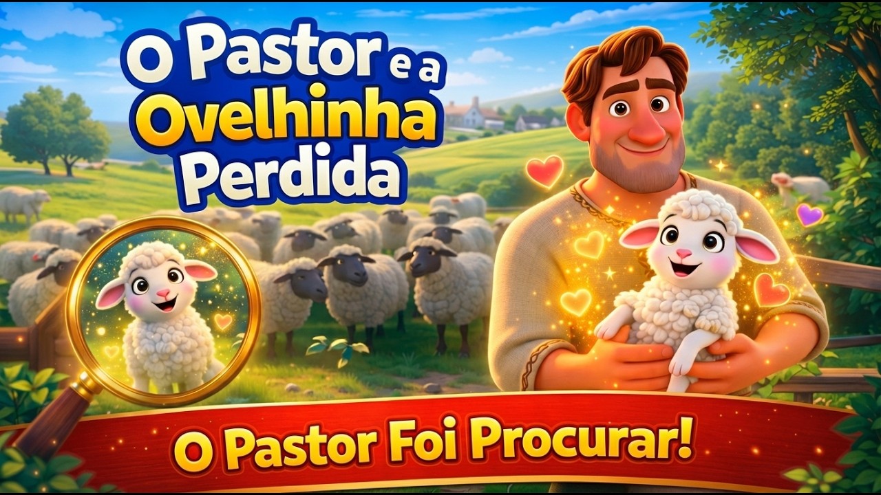 O Pastor e a Ovelhinha Perdida | História Bíblica Infantil