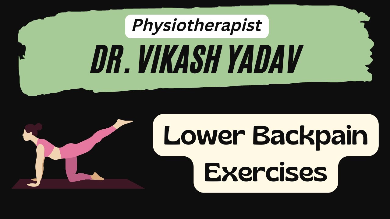 Lower Back Pain Exercises and Stretches | Dr Vikash Physiotherapist