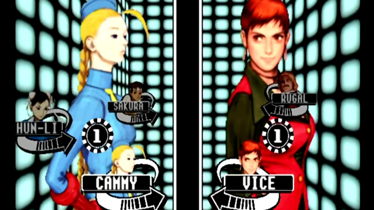 Capcom VS SNK Pro (Dreamcast) Arcade Mode as Cammy/Sakura/Chun-Li