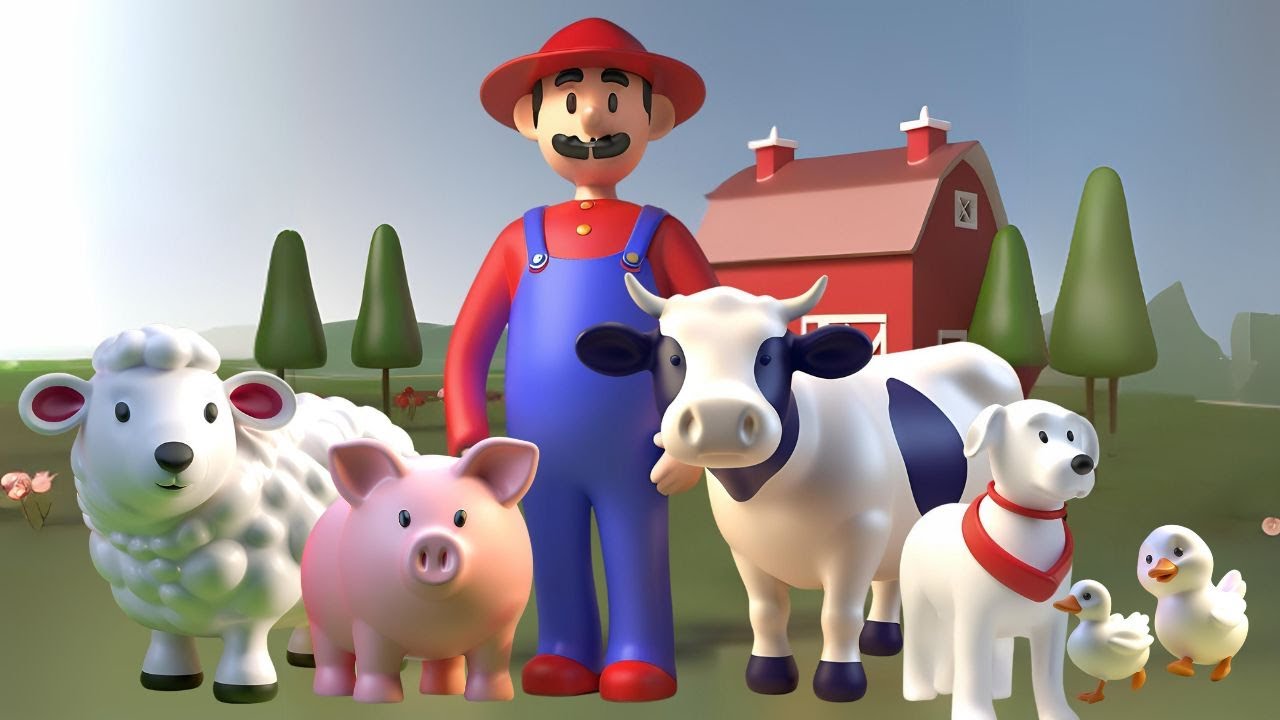 Old MacDonald Had A Farm | Funfinity TV Nursery Rhymes | Singalong | Kids