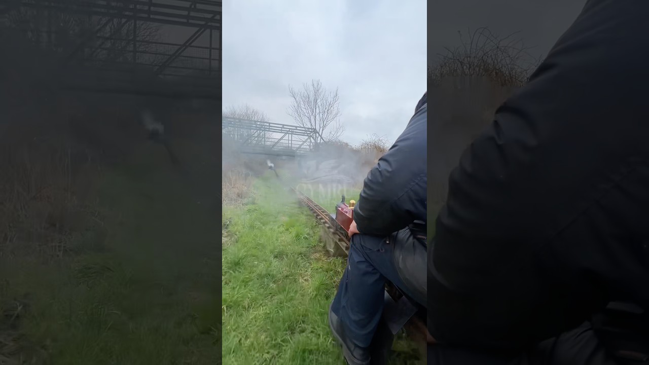 SIMPLEX IN ACTION! The view from behind this miniature steam train 🚂🔊 #MiniatureRailway