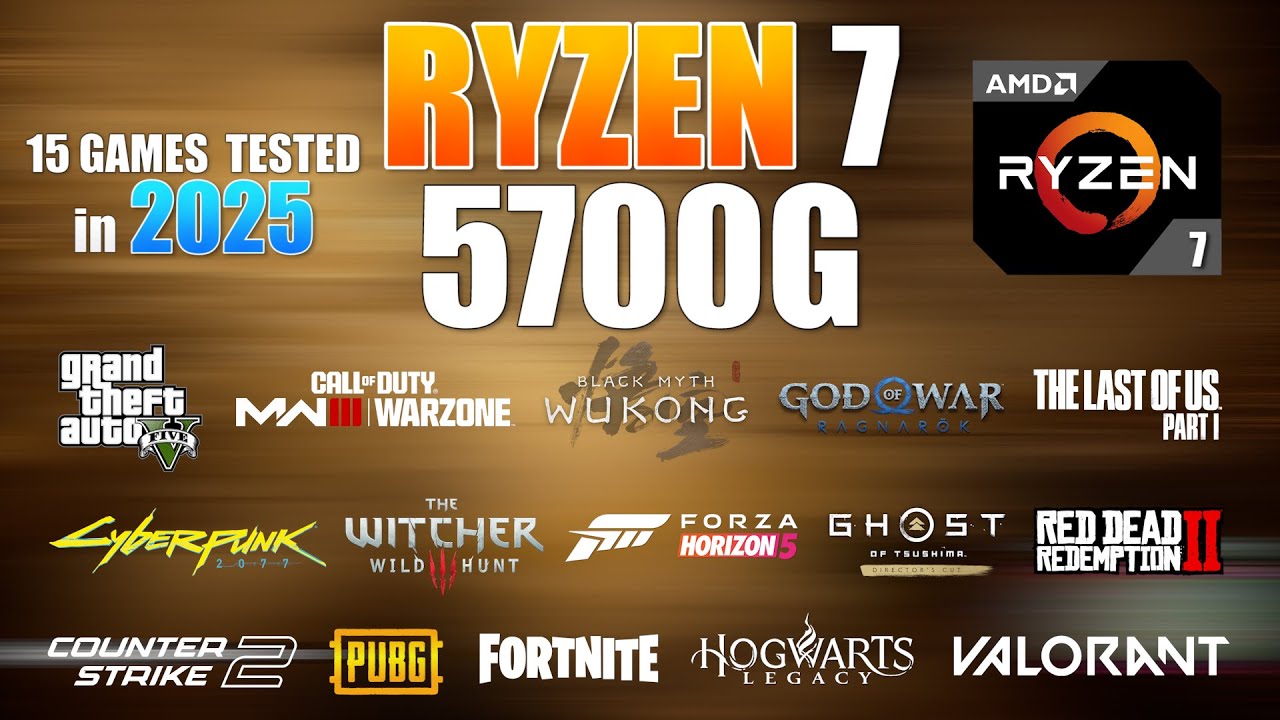 Ryzen 7 5700G Gaming Test in late 2024 - is it worth for Gaming?
