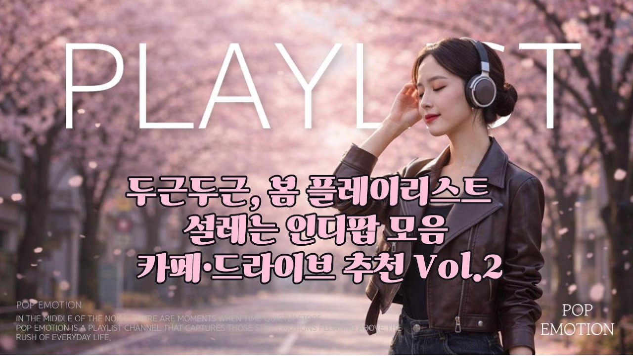 두근두근, 봄 플레이리스트 🌸 Heartbeats of Spring | 설레는 인디팝 모음 | 카페·드라이브 추천 | Vol.2