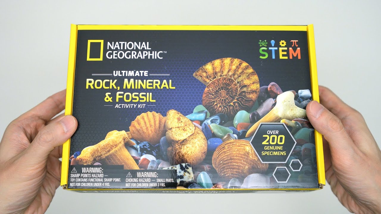 NATIONAL GEOGRAPHIC Rocks & Fossils Kit Unboxing