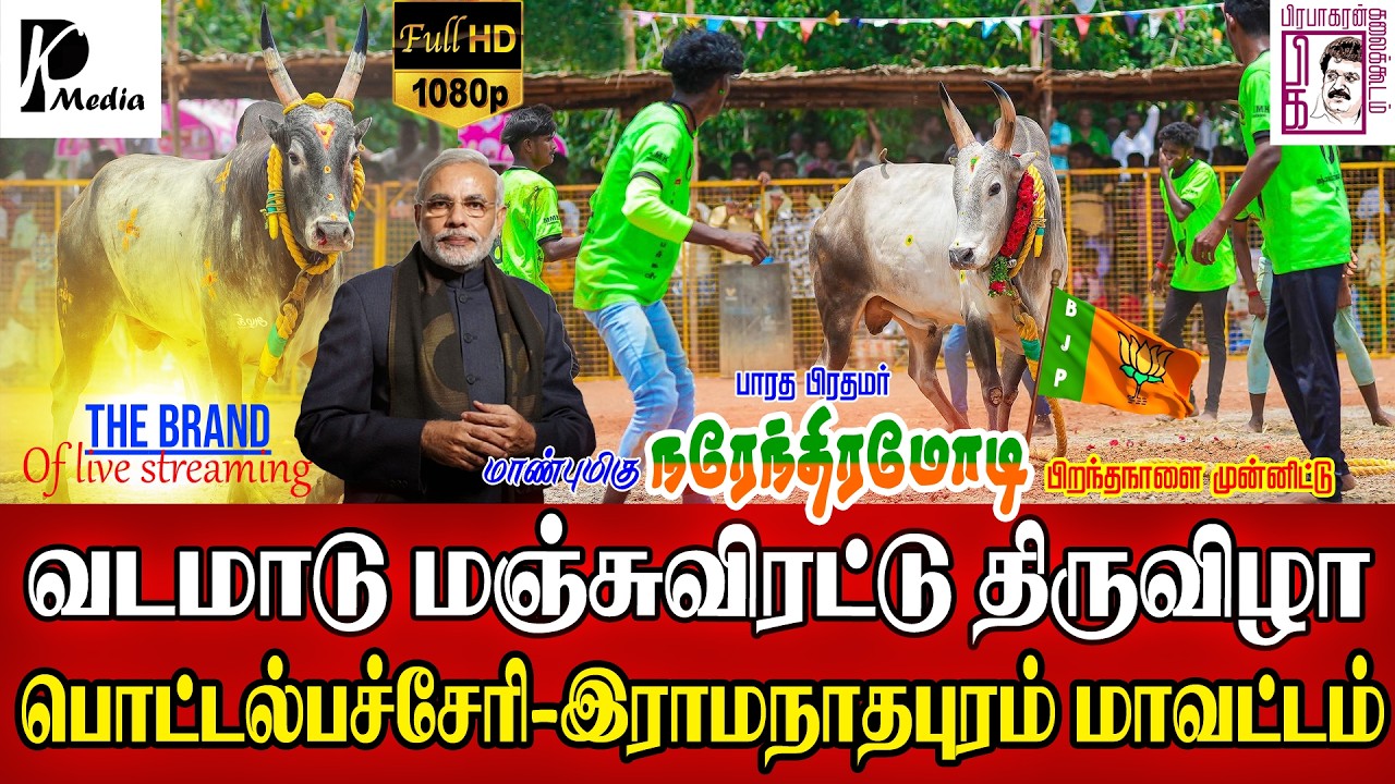 🔴LIVE (நேரலை) | பொட்டல்பச்சேரி வடமாடு மஞ்சுவிரட்டு 2026 | மதுரை மாவட்டம் | PK Media