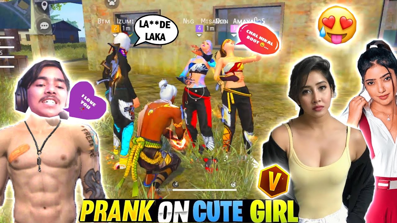 PRANK ON 3 CUTE GIRL ON CS RANKED😱