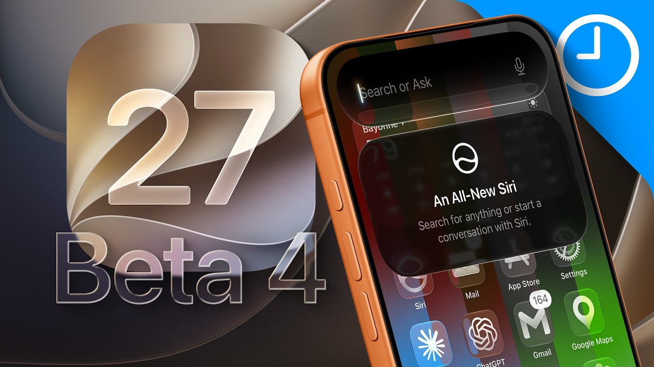 iOS 27 Beta 4 уже здесь &mdash; Siri получила БОЛЬШОЕ обновление!