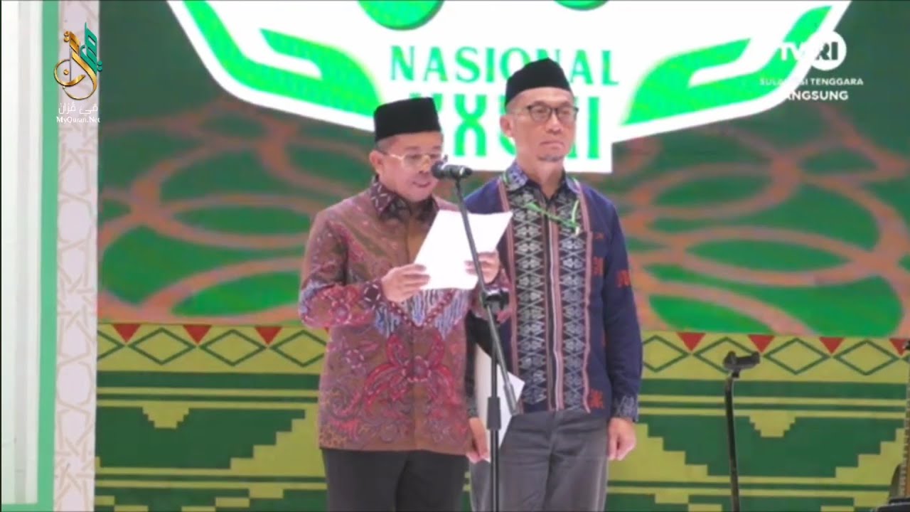 Pengumuman Juara STQH Nasional 2025 Kendari-Sulawesi tenggara