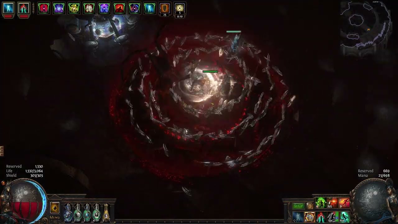5min Uber Shaper Farm with Doryani's Accu Stacking Reduce Proj Spd Helix [POE 3.19]