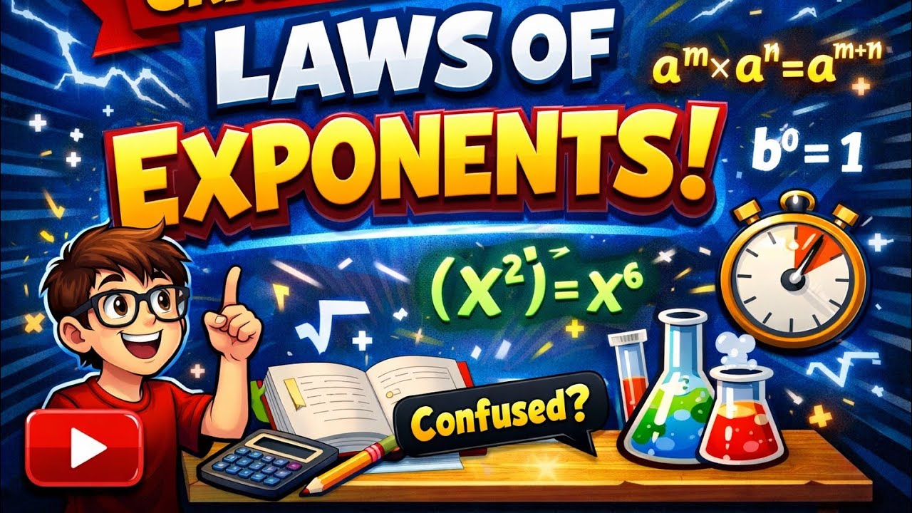 GRADE 10 Exponents Prime Base Simplification (With Music) 