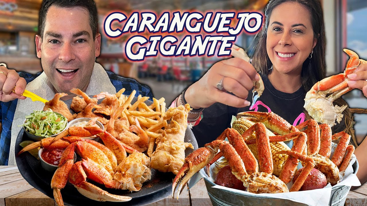 Comendo Caranguejo Gigante