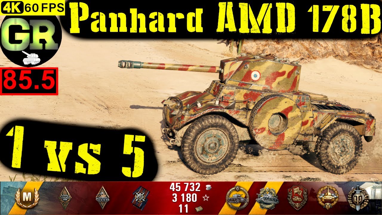 86_World of Tanks Panhard AMD 178B WoT Replay - 7 Kills 2.5K DMG(Patch 1.4.0)